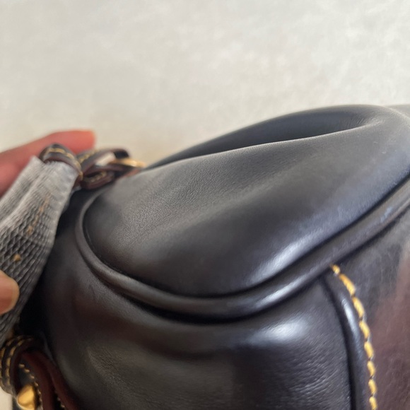 Dooney & Bourke Navy Florentine Micro Satchel - Picture 9 of 10